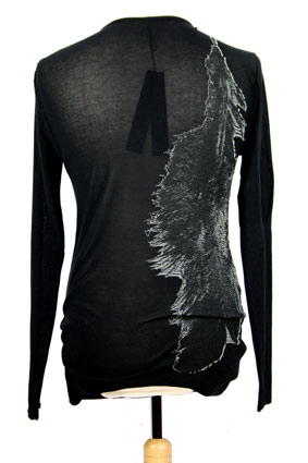 Masnada Men T Shirt Fine knitted black top view 3 Masnada Men T Shirt Fine knitted black top view 3